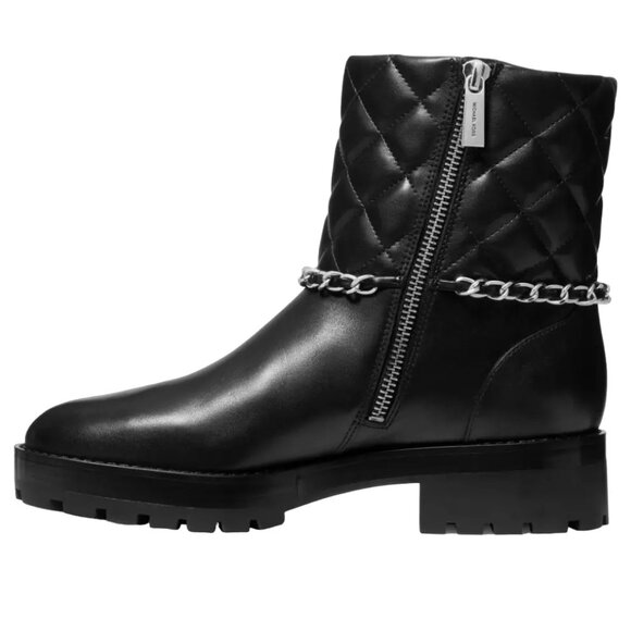 Michael Kors Elsa Mid Bootie Quilted Leather Boots Women's 9.5 - Picture 2 of 4